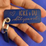 02_OESE_Icke+Du "Icke + Du" - Schlüsselanhänger aus Leder mit Gravur - Geschenk für Paare
